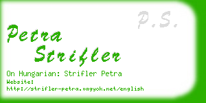 petra strifler business card